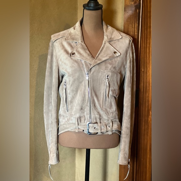 Ralph Lauren Purple Label Suede Jacket Size 10 - Picture 1 of 6
